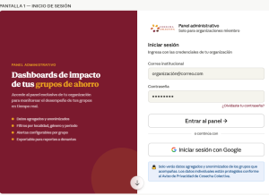 Panel de Ingreso Cosecha Colectiva